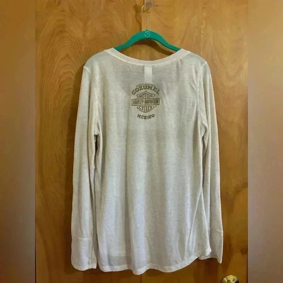 Harley Davidson Long Sleeve Scoop Neck with Lace Embellishments Size 2XL NWT - Picture 9 of 12